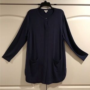 J. Jill Deep Blue Knit Cardigan